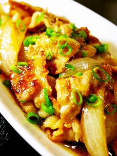 たっぷり新玉ねぎと豚ばら肉の角煮の味炒め-レシピのメイン写真
