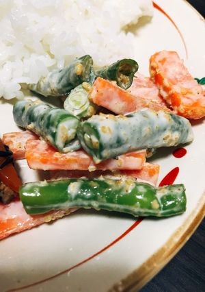 インゲンのマヨ胡麻和え-レシピのメイン写真
