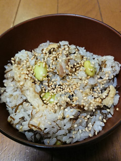もずくと枝豆の炊き込みご飯-レシピのメイン写真