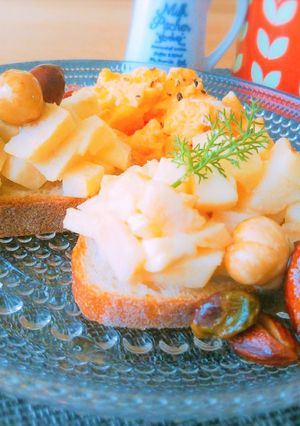 りんごとクリチのハニーナッツバケット-レシピのメイン写真