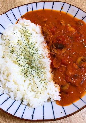 サバ味噌缶のトマトクリーム煮！-レシピのメイン写真