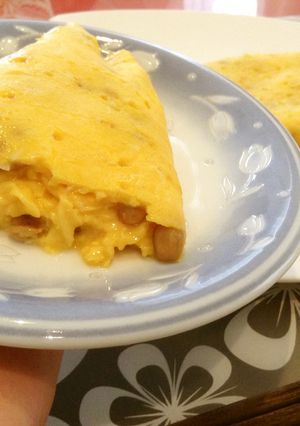 納豆オムレツ-レシピのメイン写真