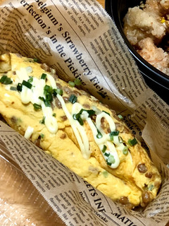 納豆たーっぷり!簡単フワフワ納豆オムレツ-レシピのメイン写真