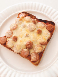 忙しい朝に!簡単♡朝食♡ピザトースト♡-レシピのメイン写真