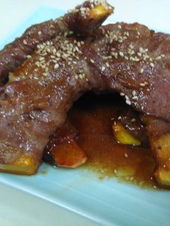 かぼちゃの肉巻き焼き(^_^)v-レシピのメイン写真