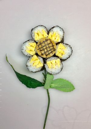 寿司型・模様巻き(ひまわりちゃん)-レシピのメイン写真