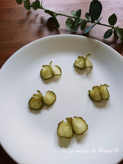 ♡ぬか漬け胡瓜で蝶々の飾り切り風♡-レシピのメイン写真