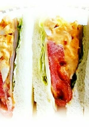 レタスパリパリ・ミックスサンドウイッチ-レシピのメイン写真