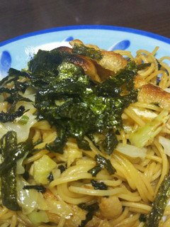 うすあげとワカメスープのパスタ-レシピのメイン写真