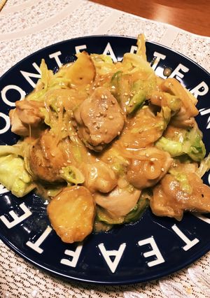 新じゃが春キャベツ鶏のオイコチュマヨ炒め-レシピのメイン写真