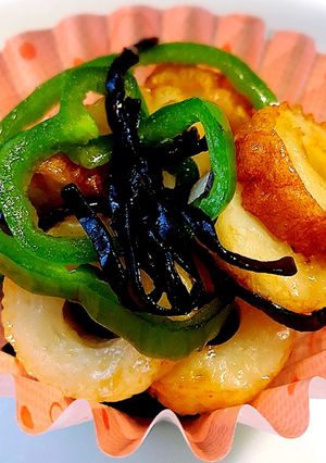 ピーマンとちくわ☆レンジで簡単美味しい-レシピのメイン写真