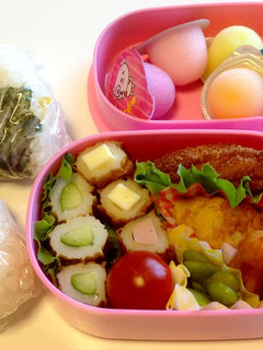 親子遠足弁当&ママへのお弁当180515-レシピのメイン写真