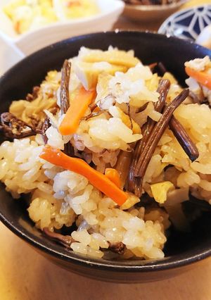 美味しい山菜おこわ-レシピのメイン写真