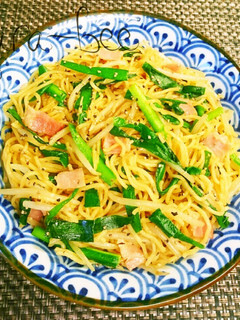 ごま油香る*ニラもやしオイマヨ焼きそば-レシピのメイン写真