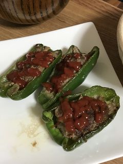 簡単ピーマンの肉詰め-レシピのメイン写真