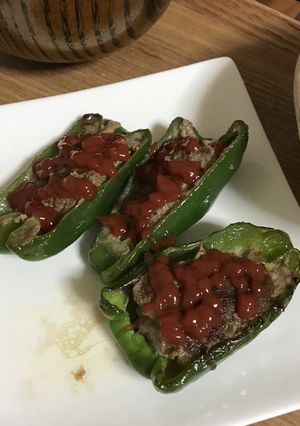 簡単ピーマンの肉詰め-レシピのメイン写真