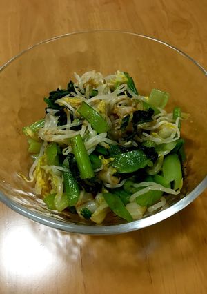 給食のゆで野菜（からしじょうゆ）-レシピのメイン写真