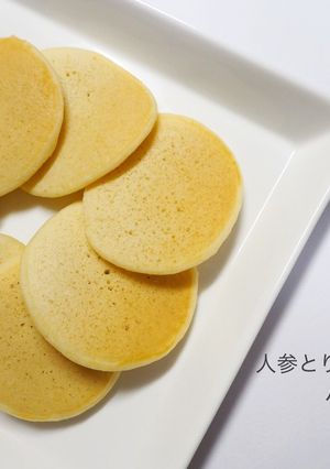 離乳食後期 人参とりんごのパンケーキ-レシピのメイン写真
