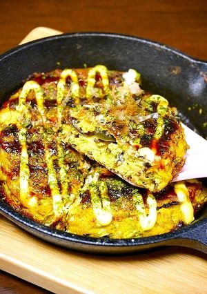 貧血予防！キャベ玉☆お好み焼き風#粉不要-レシピのメイン写真