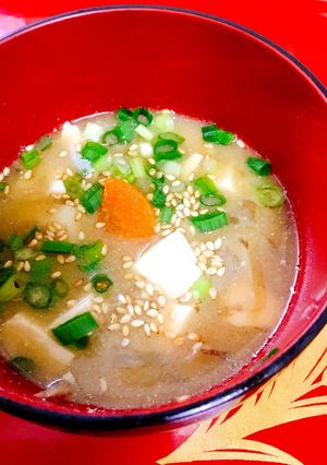 うちの豚汁(肉なしけんちん汁でも美味)-レシピのメイン写真
