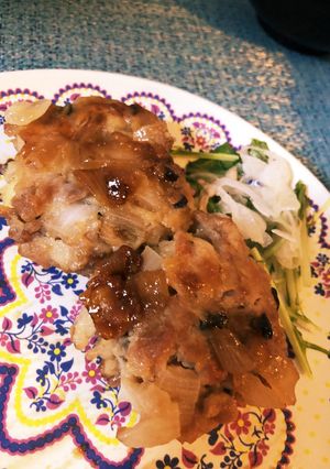 あるもの入れて豚コマバーグ!-レシピのメイン写真
