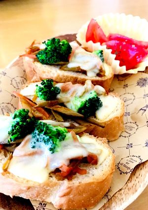 簡単きんぴらチーズバケット-レシピのメイン写真