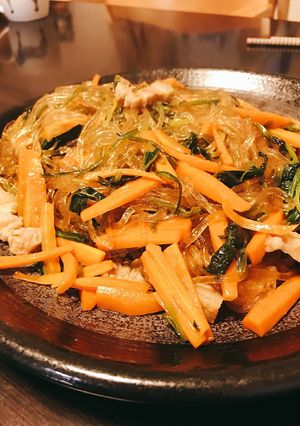 冷蔵庫の残り野菜と焼肉のタレでチャプチェ-レシピのメイン写真