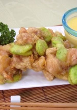 マヨリンソースdeそら豆入りから揚げ-レシピのメイン写真