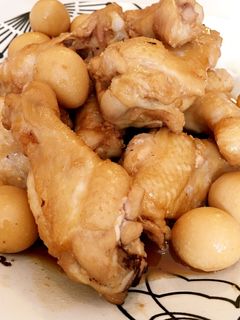 手羽元とうずらの甘辛煮-レシピのメイン写真