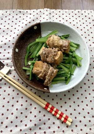 炊飯器で簡単♪豚肉の厚揚巻き-レシピのメイン写真