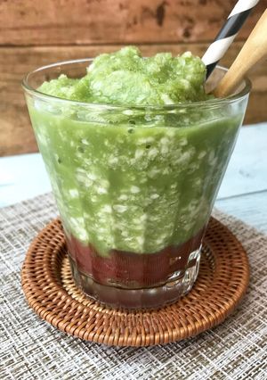 抹茶あずきあま酒シェイク＆ドリンク-レシピのメイン写真