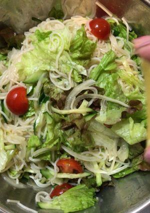 そうめんサラダ-レシピのメイン写真