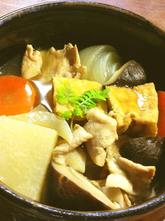 厚揚げ、豚肉、コールラビの中華風煮物-レシピのメイン写真