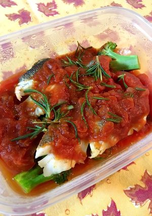 レンジで作る♪鱈のトマトパッツァ-レシピのメイン写真