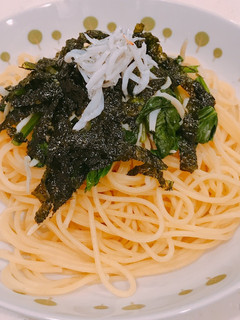 しらすとほうれん草の韓国風?パスタ-レシピのメイン写真