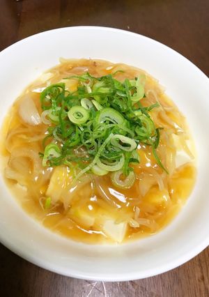 麺つゆで簡単味付け♡あんかけ豆腐♡-レシピのメイン写真