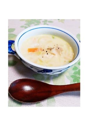 豆乳とタマネギのクリームスープ-レシピのメイン写真