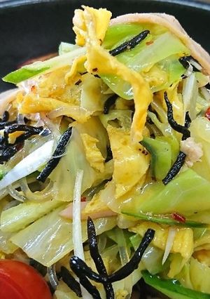 冷やし中華の残りの具で簡単春雨サラダ-レシピのメイン写真