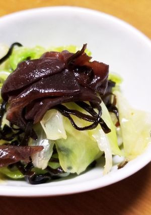 5分で簡単！きくらげやみつき塩キャベツ-レシピのメイン写真