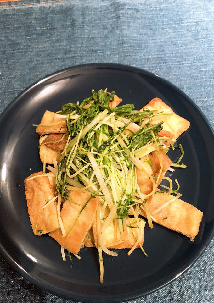 簡単！うすあげと水菜炒め-レシピのメイン写真