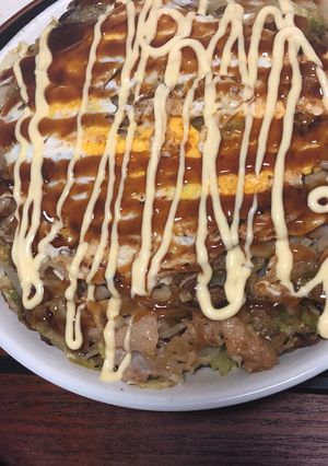 フライパンで簡単！広島風お好み焼き-レシピのメイン写真