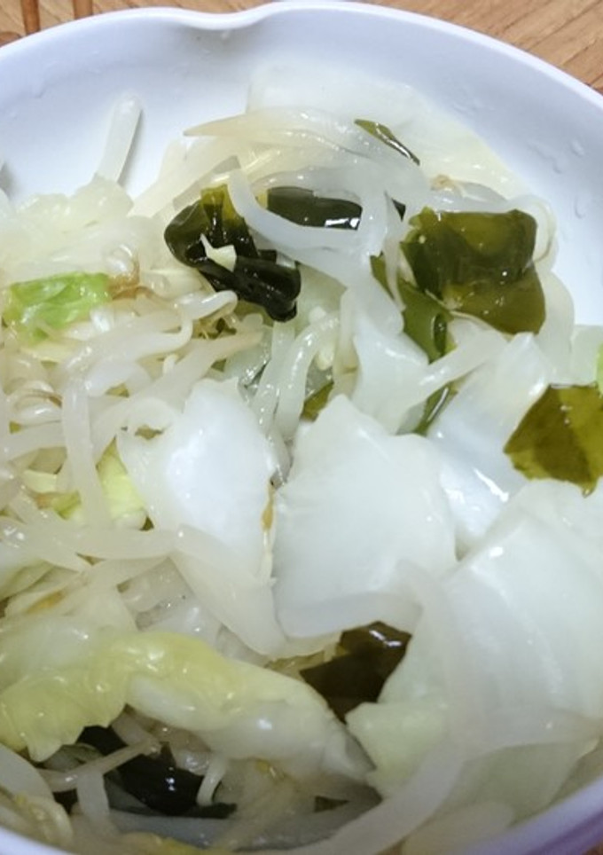 キャベツともやしとわかめの和え物-レシピのメイン写真