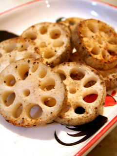 ごま風味★しゃきっとれんこんの塩焼き-レシピのメイン写真