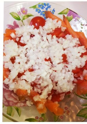お野菜ぺろりメニュー[トマト×新玉葱]-レシピのメイン写真