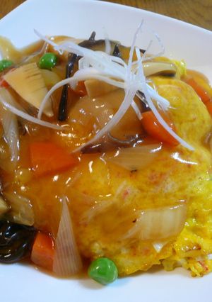欲張りさんに☆中華丼風天津オムライス-レシピのメイン写真