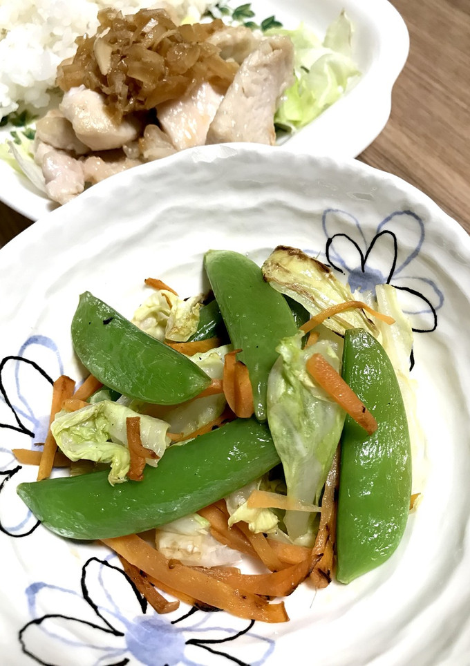蒸し野菜に〜塩とごま油 濃口♡-レシピのメイン写真