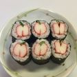寿司型・模様巻き(りんご真っぷたつ)