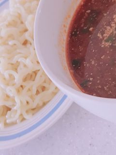 辛ラーメンで☆坦々つけ麺-レシピのメイン写真