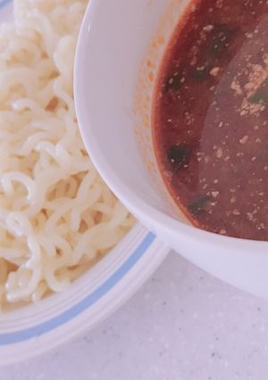 辛ラーメンで☆坦々つけ麺-レシピのメイン写真