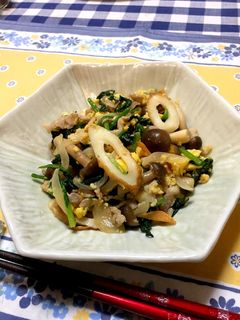 豚こまとほうれん草の卵炒め-レシピのメイン写真